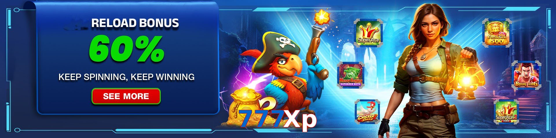 777Xp hero visual